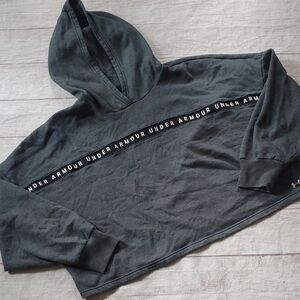 Under Armour Charcoal Cropped Hoodie